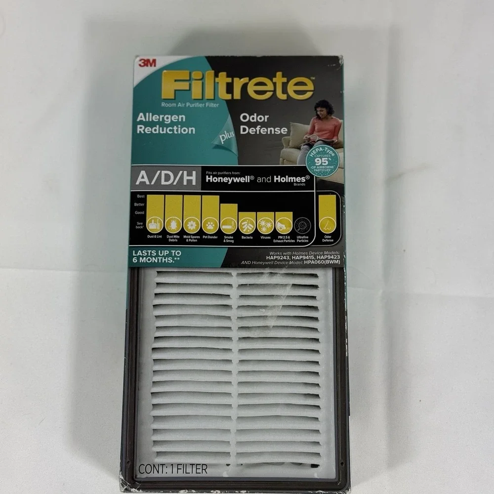 3M Filtrete A/D/H Allergen Reduction Plus Odor Reduction HEPA Type 95% Filter